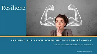 Resilienztraining online - Psychologie der Resilienz Definition Neues Video