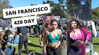 [4K] SAN FRANCISCO 420 DAY (Hippie Hill)