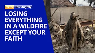 Virgin Mary Statue Continues to Stand Amid Wildfire Devastation | EWTN News Nightly