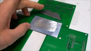 DIY home made SMD metal stencil