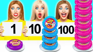 تحدي 100 طبقة من الطعام | تحديات مضحكة Multi DO Food Challenge