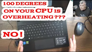 100 Degrees on your laptop CPU is overheating? NO !