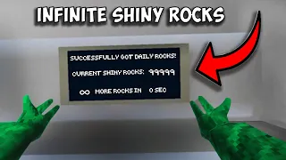 (NEW GLITCH) HOW TO GET INFINITE SHINY ROCKS IN GORILLA TAG!