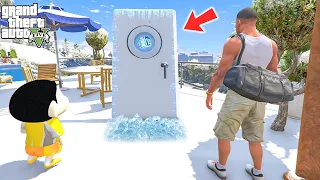 Shinchan and Franklin Found Secret Snow Bunker inside Franklin's House in GTA 5!