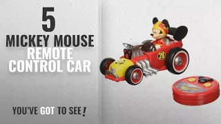 Top 10 Mickey Mouse Remote Control Car [2018]: Jada Toys Disney Mickey Roadster Racer RC Vehicle