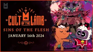 Cult of the Lamb - "Sins of the Flesh" Update Release Date Trailer