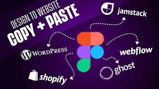 Figma to Webflow + Shopify + Wordpress + Jamstack + Ghost | Design, Copy, Paste, Launch = CRAZY FAST