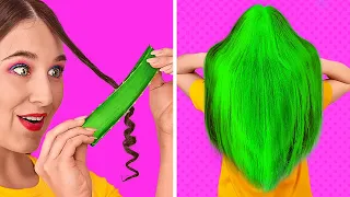 COOLE MÄDELS FRISUREN UND BEAUTY-HACKS || Lustige Haarprobleme und Tricks auf 123 GO! SCHOOL