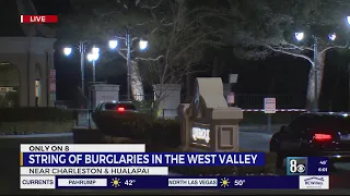 Residents on high alert after series of burglaries in west Las Vegas valley area