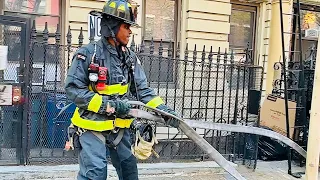 **EARLY ARRIVAL** ~ FDNY BOX 1596 ~ FDNY OPERATING FOR 2ND ALARM FIRE ON W 141ST STREET IN MANHATTAN