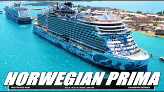 "Unveiling Norwegian Prima: Stunning Drone View of the Latest Jewel in Norwegian Cruise Line Fleet"