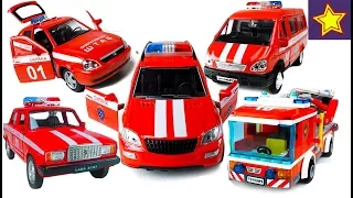 Про пожарные машинки для детей Все серии подряд Fire trucks & cars for kids