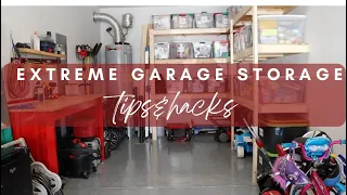 🛠EXTREME GARAGE STORAGE 📦 AND ORGANIZATION 💪| DIY GARAGE SHELVES |🏠 (IKEA HACK)