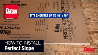 How to Install Oatey Perfect Slope Tile Shower Pre-Slope Base