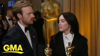 Billie Eilish talks historic Oscars win