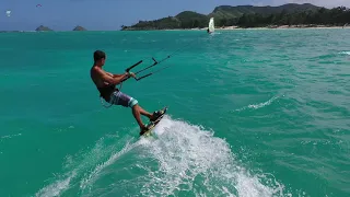 Martin Kiteboarding At Kailua Bay, Oahu HI. Feb 22 2021.