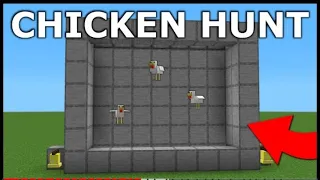 Chicken Hunt game in minecraft | tutorial | Minecraft