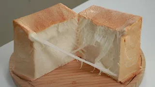 Ultra Flaky and Soft Milk Loaf Bread (It's delicious without applying anything! White Bread Recipe)