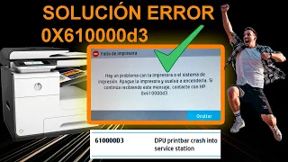 ✔️✔️Solución error 0x610000d3 impresora HP PageWide Pro 477dw 🔥
