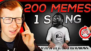 Patterrz Reacts to 200 MEMES in 1 SONG (in 20 minutes)