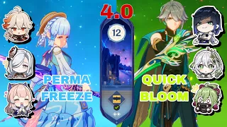 Spiral Abyss 4.0 | Floor 12 9* | C0 R1 Ayaka Perma Freeze Team | Alhaitham C0 R1 Quickbloom Team |