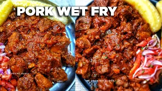 Wet fry pork recipe | ugandan pork recipe | The cooking nurse