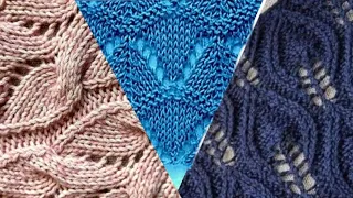 Вязание: 🔎9🔍 схемы узоров спицами. Knitting: knitting patterns.