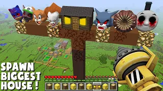 THIS is a SUPER BIGGEST SCARY HOUSE, TOM and JERRY, WORM.EXE, THOMAS.EXE, PENNYWISE, PJ MASK GOLEM