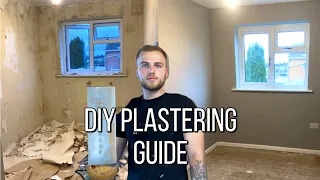 (EASY??!) How To Plaster A Wall | Beginner's or DIY'ers Guide | SKIM COAT