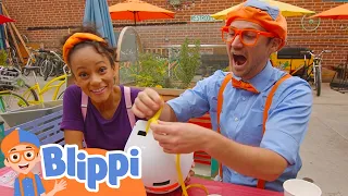 Blippi Visits Spoke Bicycle Cafe | Blippi & Meekah Educational Videos For Kids