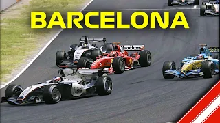 Schumacher’s Tough Fight at Catalunya