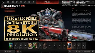 Quake Champions 8K resolution | Quake Champions Titan RTX SLI | QC 8K resolution | Titan RTX NVLink