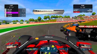 Overtaking on the hardest corner in the game ~ F1 2021