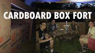 Building a Cardboard Box Fort from Home Depot