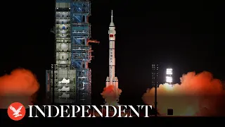 Watch again: China launches rocket carrying three astronauts to Tiangong space station