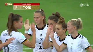 Frauenfussball Deutschland Schweiz 24 Jun 2022 1  Halbzeit