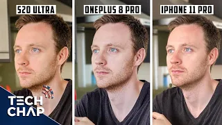 OnePlus 8 Pro vs Samsung S20 Ultra vs iPhone 11 Pro Max CAMERA Comparison! | The Tech Chap