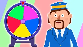 Spin the Color Wheel with Captain Discovery l Educational Cartoons for Kids