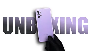 Samsung Galaxy A32 5G Violet - ASMR Unboxing