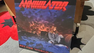 Annihilator Set The World On Fire  Vinyl unboxing