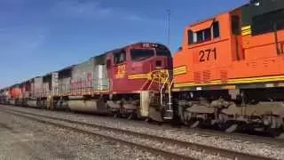 MASSSIVE!!! 28 Engine BNSF Power Move with Warbonnets!!!