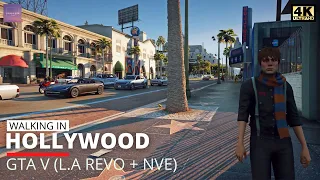 Walking on Hollywood Boulevard in GTA V [ Natural Vision Evolved + L.A REVO 2 ]