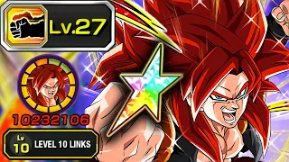 100% INT SSJ4 GOGETA LEVEL 10 LINKS WITH LVL 27 ADDITIONAL! Dragon Ball Z Dokkan Battle