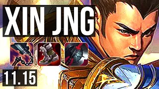 XIN ZHAO vs SEJUANI (JUNGLE) | 9/0/6, 66% winrate, Legendary | KR Master | v11.15