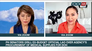 Senator Imee Marcos interviewed by broadcaster Karen Davila over ANC's HEADSTART, August 26, 2021