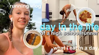 DAY IN THE LIFE of a high school runner | what i eat in a day + running vlog