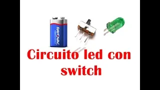 Como encender un diodo led con switch interruptor