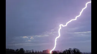 Kräftiges Gewitter am Bodensee - 01. April 2021