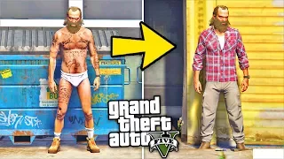 НА ТРЕВОРА НАПАЛИ ГОПНИКИ И ОТОБРАЛИ ОДЕЖДУ!  - GTA 5 РЕАЛЬНАЯ ЖИЗНЬ ТРЕВОРА БОМЖА - ⚡ГАРВИН