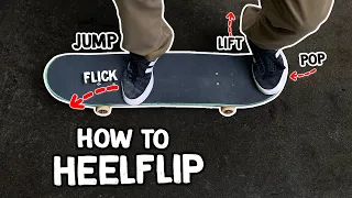 How to Heelflip - Beginner Skateboard Tricks Tutorial (Slow Motion)